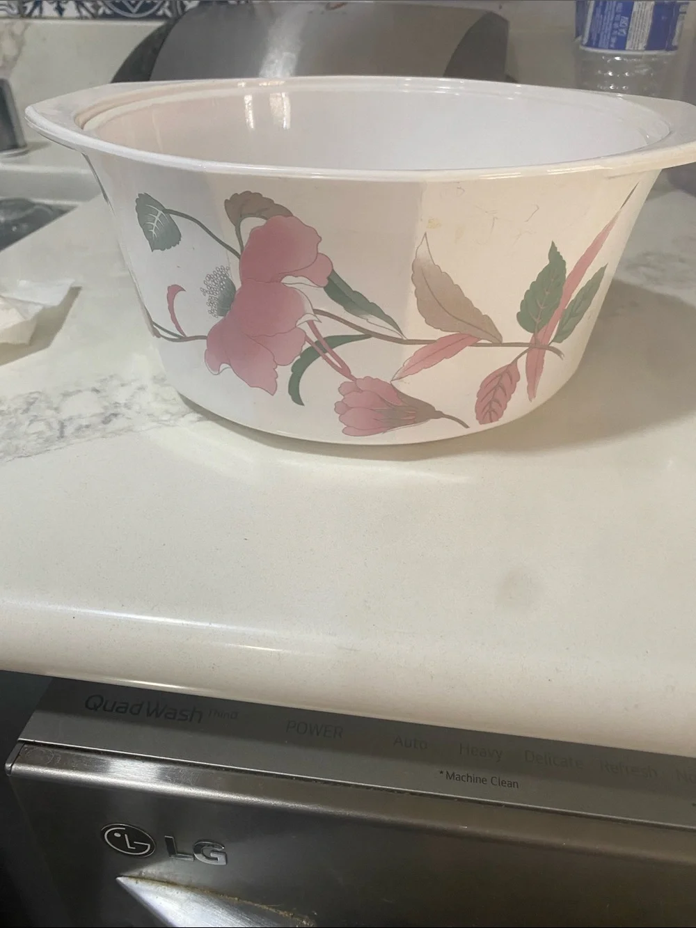 Mikasa fire and ice Silk Flowers Ceramic Serving Bowl  - without lid